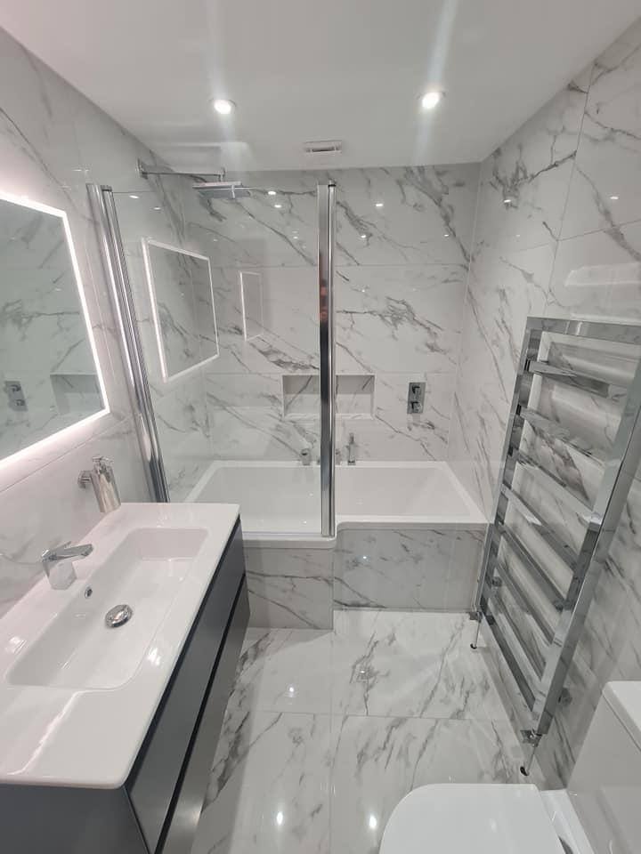 Luxury bathroom installation project in North London