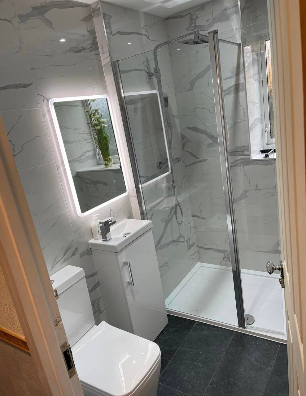 Wet room installation and tanking project in North London