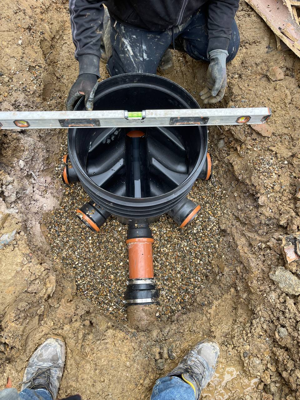 Copper pipework and drainage plumbing project in North London
