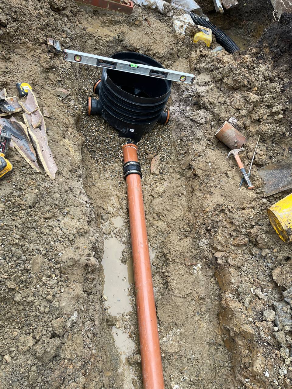 Copper pipework and drainage plumbing project in North London