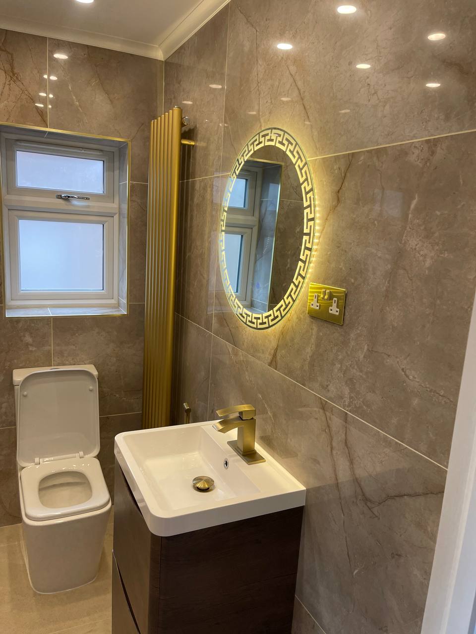Cloakroom and toilet installation project in North London