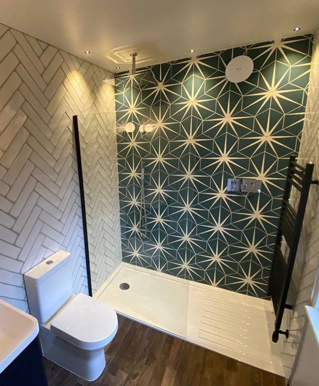 Bathroom tiling and flooring project in North London