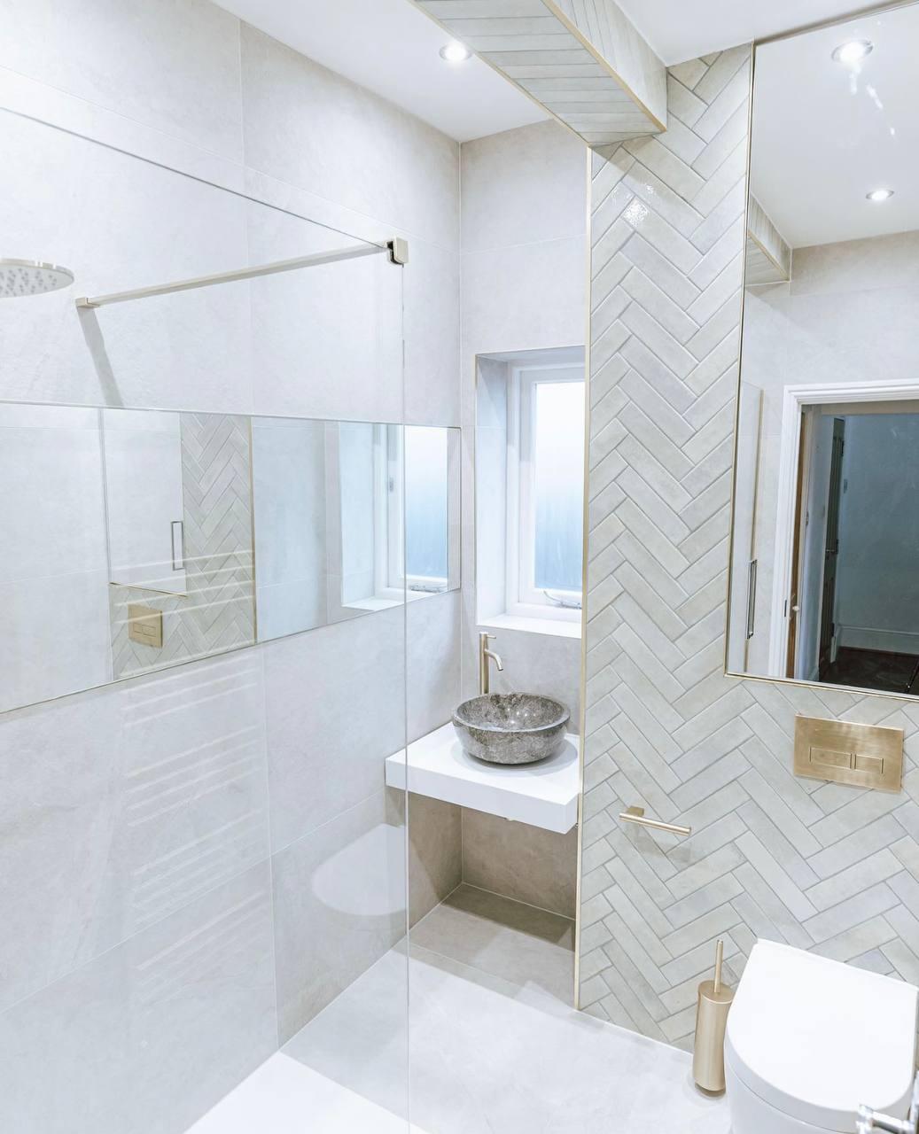 Bathroom tiling and flooring project in North London